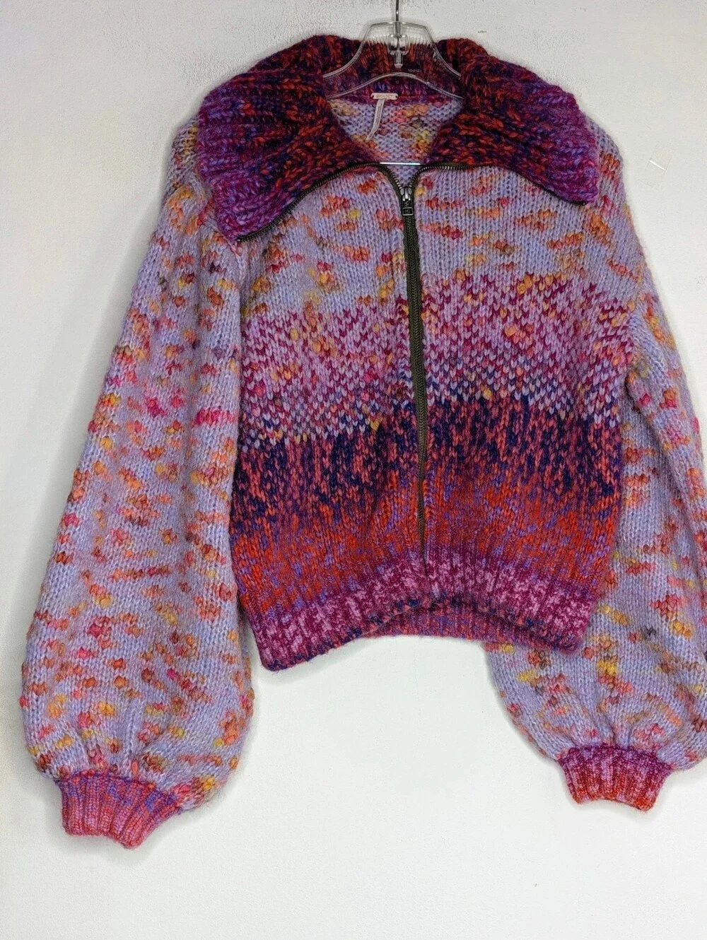 Free People Sugar And Sweets Knit Bomber size small